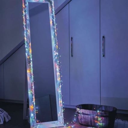 LED Zewnętrzny łańcuch świąteczny 150xLED/27,35m IP44 wielokolorowy