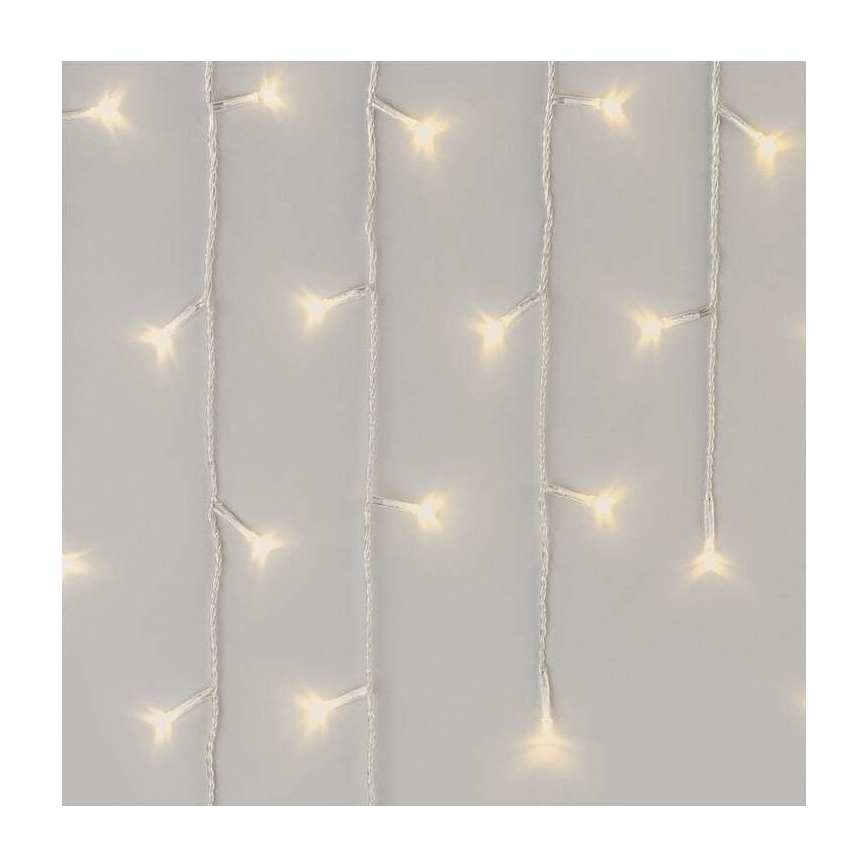 LED łańcuch świetlny na zewnątrz 300xLED/8 trybów 10 m IP44 ciepłe białe światło + pilot zdalnego sterowania