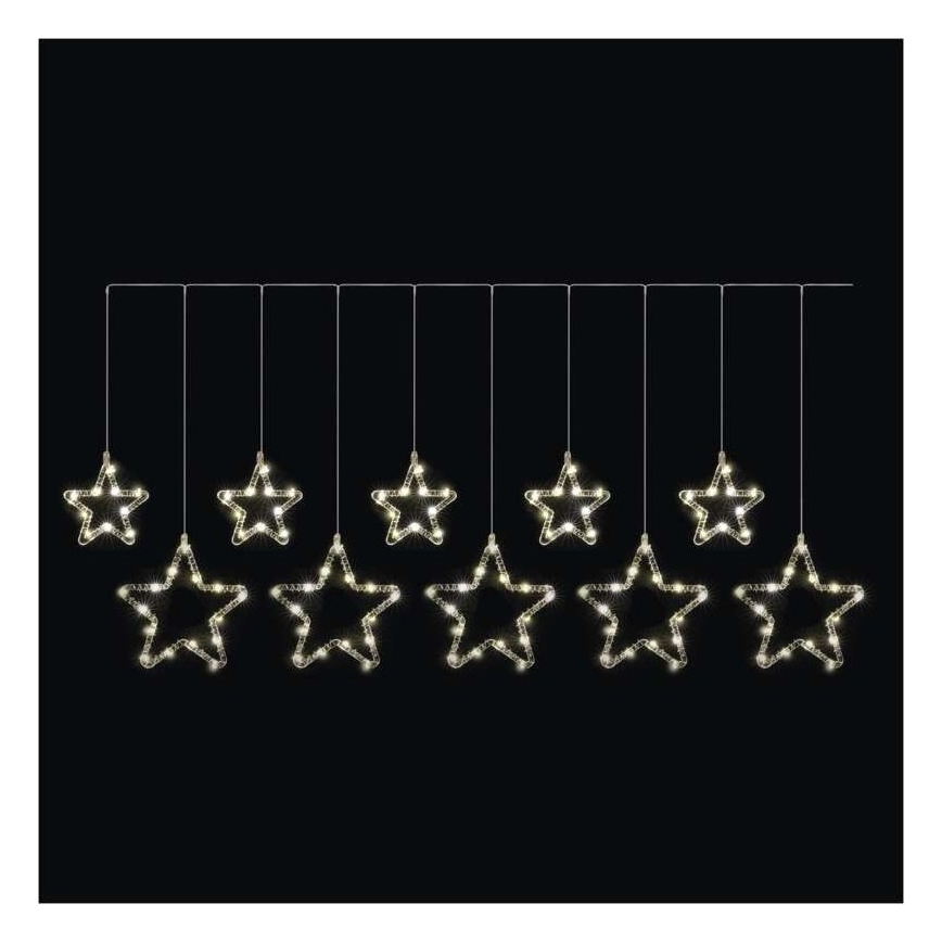 LED łańcuch zewnętrzny 125xLED/1,9m IP44 ciepła biała