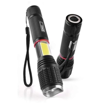 LED Latarka 2w1 COB LED/3xAAA