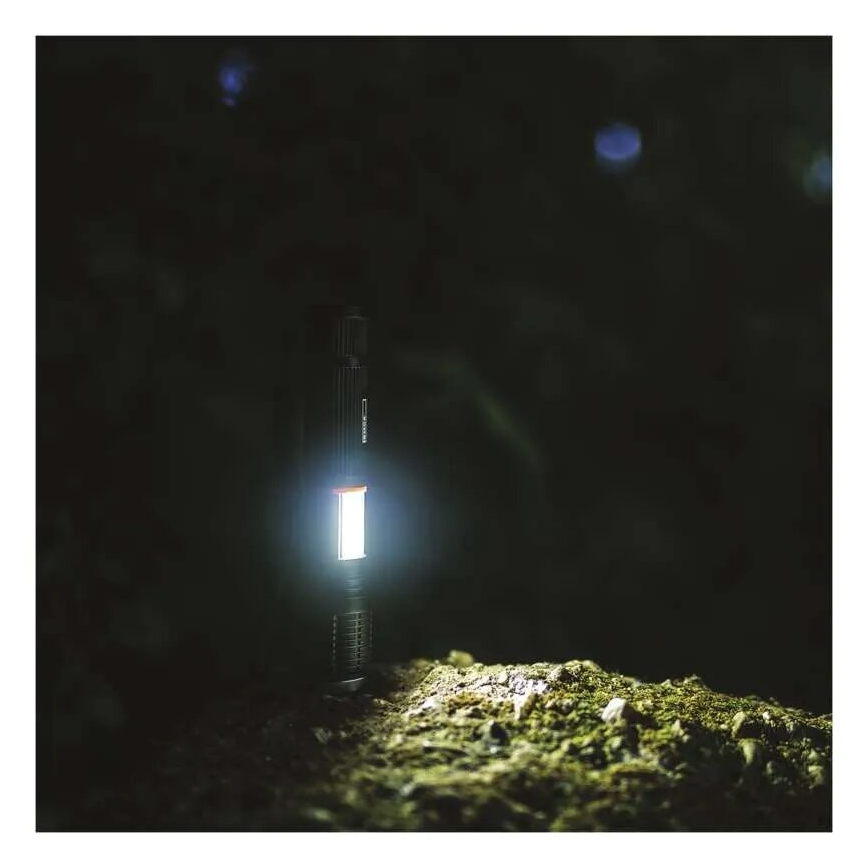 LED Latarka 2w1 COB LED/3xAAA