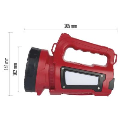 LED Latarka akumulatorowa LED/3,7V IP44 1000 lm 15000mAh