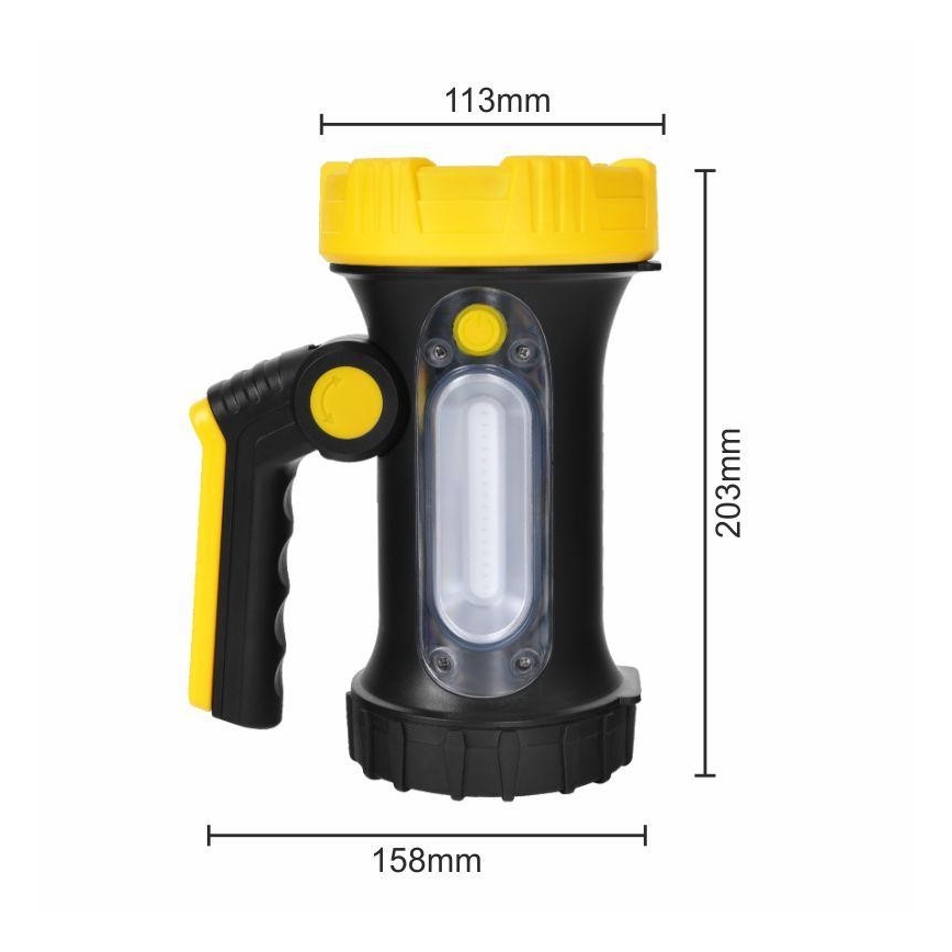 LED Latarka akumulatorowa LED/5W/4000mAh + LED/3W