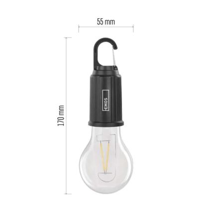 LED Latarka akumulatorowa LED/USB IP44 90 lm 400mAh