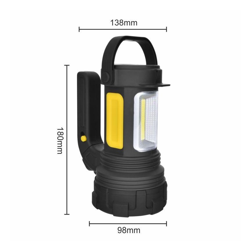 LED Latarka ładowana 2xLED/5W/4000mA