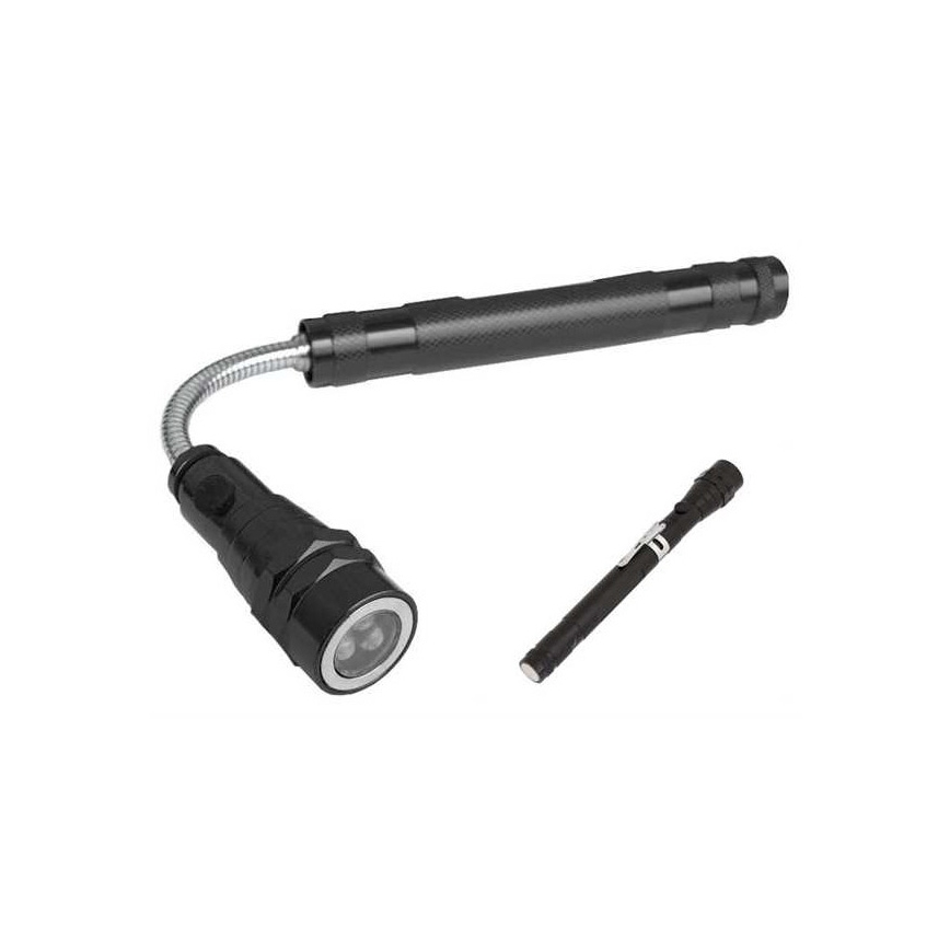 LED Latarka teleskopowa z magnesem 3xLED/4×LR44