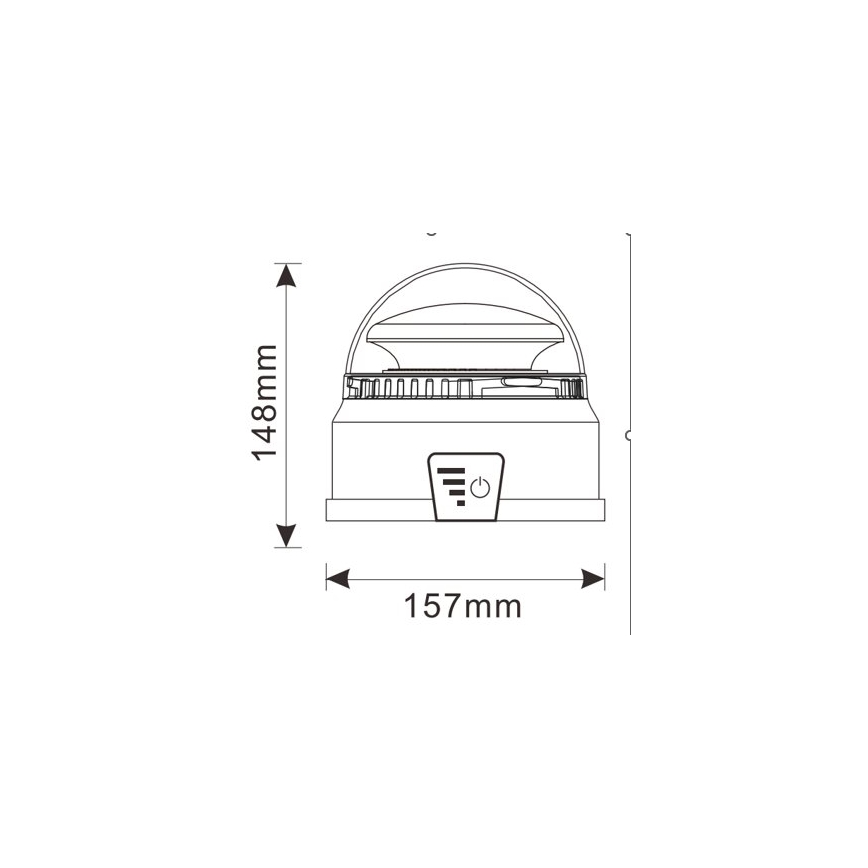LED Latarnia ostrzegawcza LED/12-24V IP65