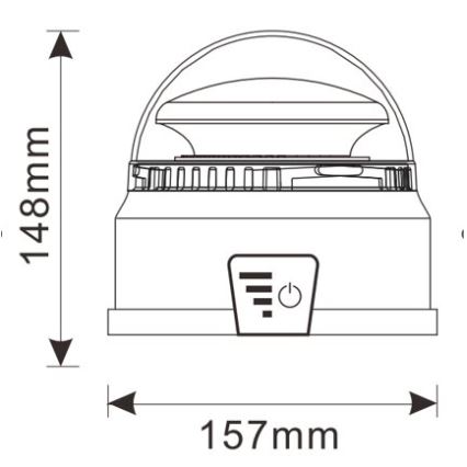 LED Latarnia ostrzegawcza LED/12-24V IP65 + zdalne sterowanie