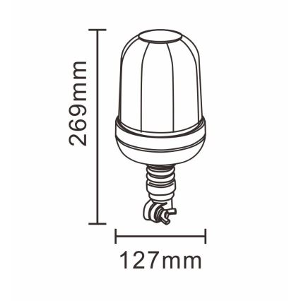 LED Latarnia ostrzegawcza LED/12-24V IP66