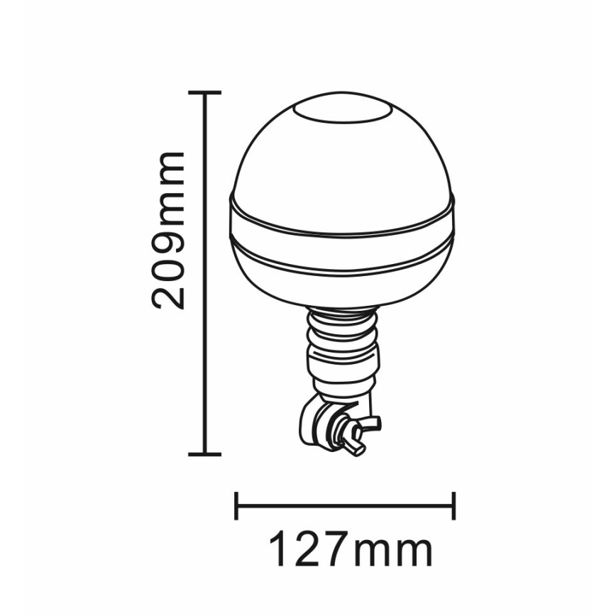 LED Latarnia ostrzegawcza LED/12-24V IP66