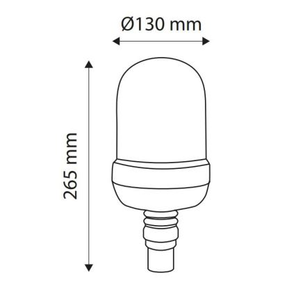 LED Latarnia ostrzegawcza LIGHT LED H1/12-24V