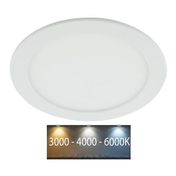 LED Łazienkowa oprawa wpuszczana LED/18W/230V 3000/4000/6000K IP44