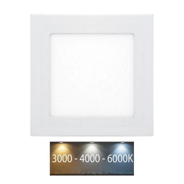 LED Łazienkowa oprawa wpuszczana RAFA LED/6W/230V 3000/4000/6000K 12x12 cm IP44 biała