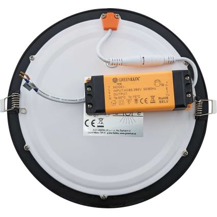 LED Łazienkowa oprawa wpuszczana VEGA LED/24W/230V 2800K śr. 29,8 cm IP44