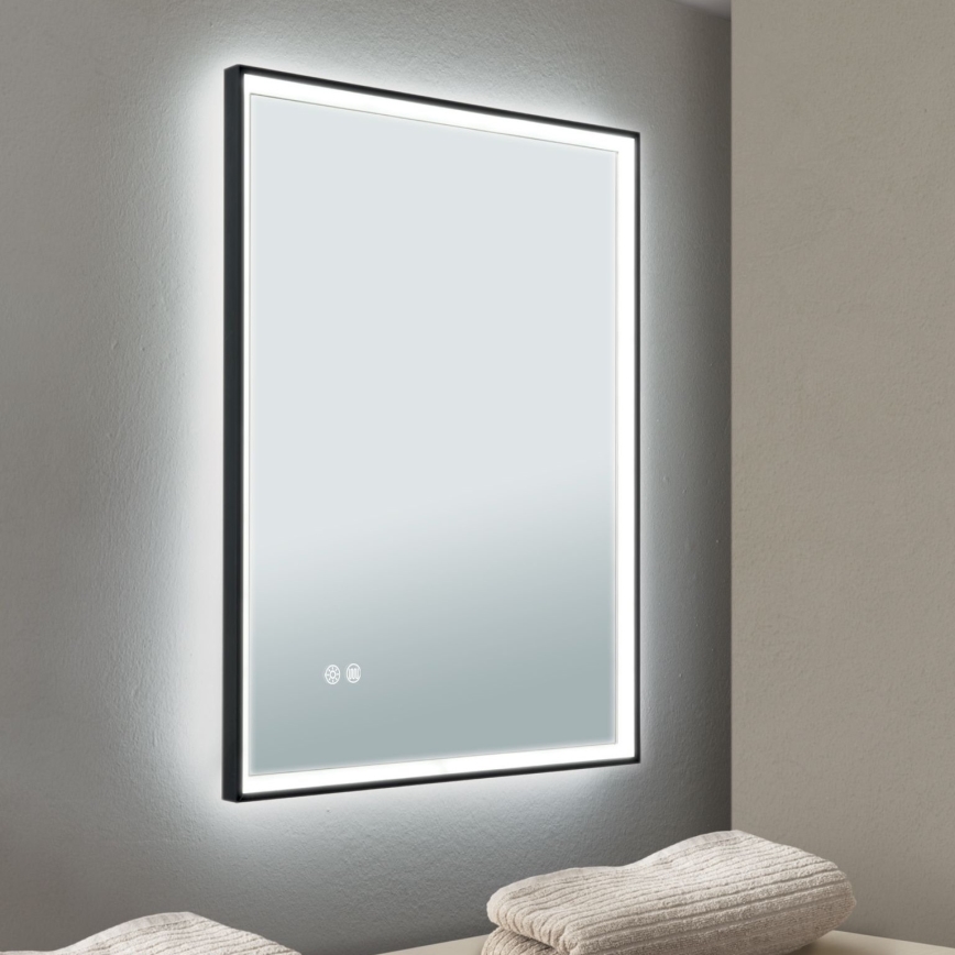 LED Łazienkowe naścienne lustro z podświetleniem FRAME LED/48W/230V 3000/4000/6000K 60x45 cm IP44
