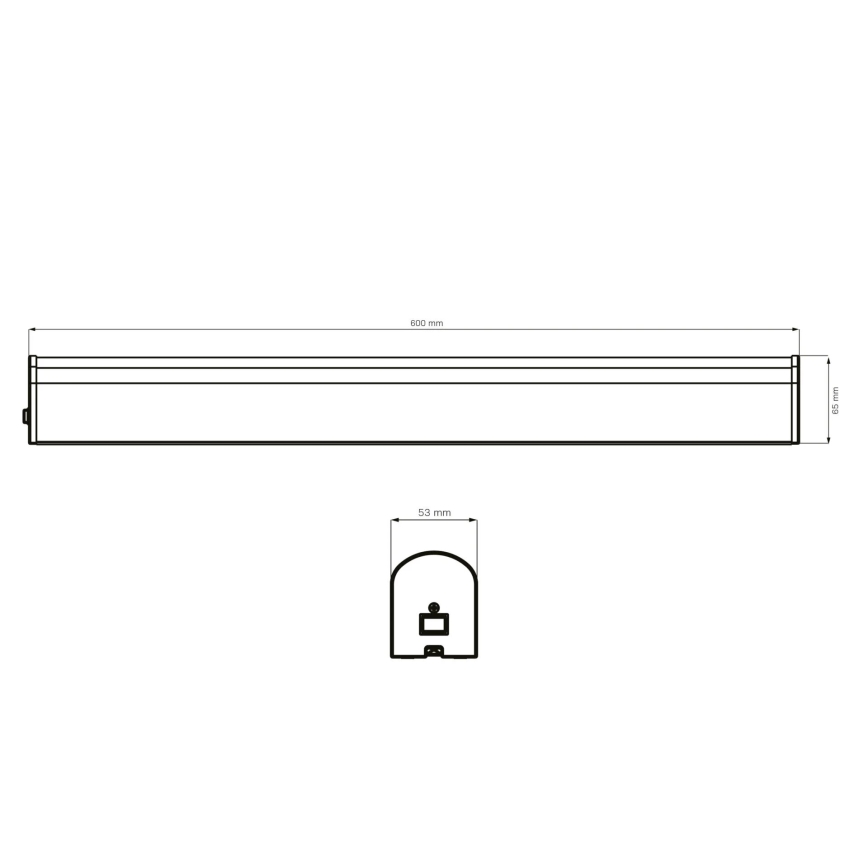 LED Łazienkowe oświetlenie lustra ALEX LED/15W/230V 4000K 60 cm IP44 chrom błyszczący