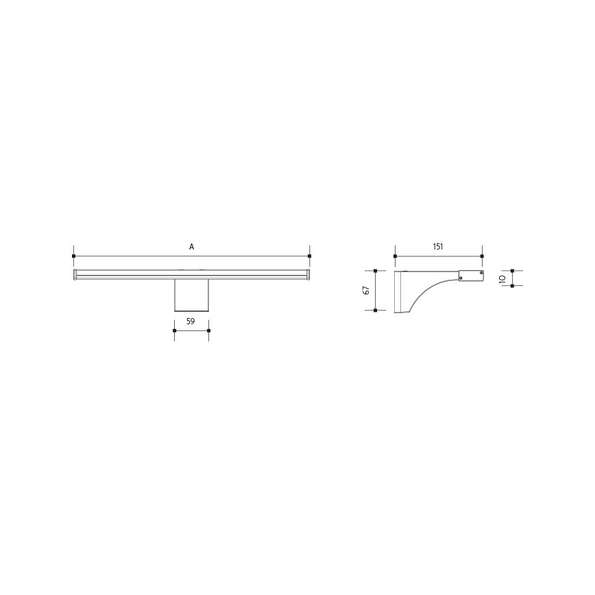 LED Łazienkowe oświetlenie lustra ELESAR LED/8W/230V IP44 3000K