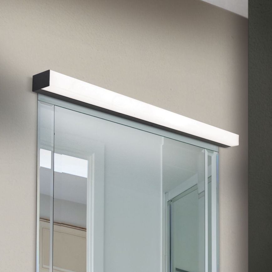 LED Łazienkowe oświetlenie lustra HORIZON LED/18W/230V 3000/4000K 90 cm IP44 czarne