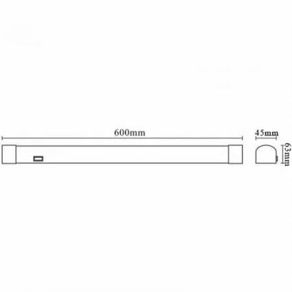 LED Łazienkowe oświetlenie lustra LED/15W/230V 4000K IP44