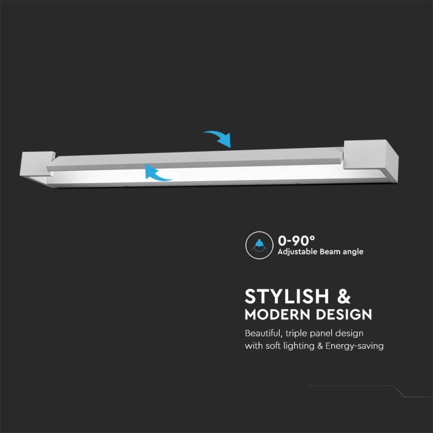 LED Łazienkowe oświetlenie lustra LED/16W/230V 3000K IP44 60 cm biały