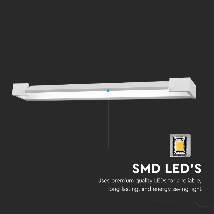 LED Łazienkowe oświetlenie lustra LED/16W/230V 3000K IP44 60 cm biały