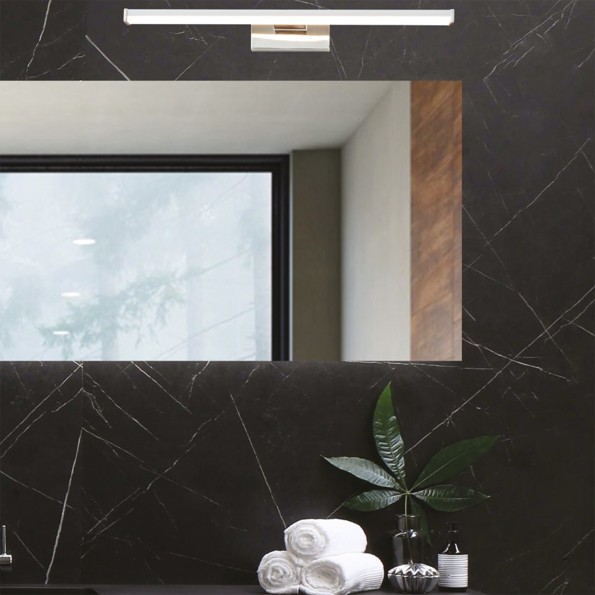 LED Łazienkowe oświetlenie lustra LED/8W/230V 3000K 40 cm IP44 chrom błyszczący