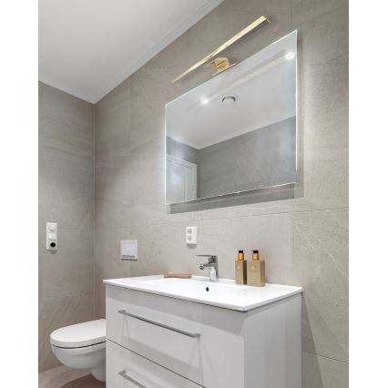 LED Łazienkowe oświetlenie lustra LED/8W/230V 4000K 50 cm IP44 złoty