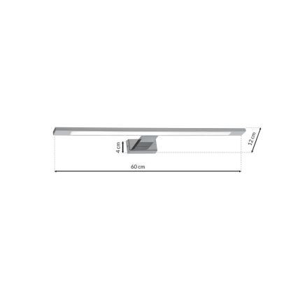 LED Łazienkowe oświetlenie lustra SHINE LED/12W/230V IP44 chrom błyszczący