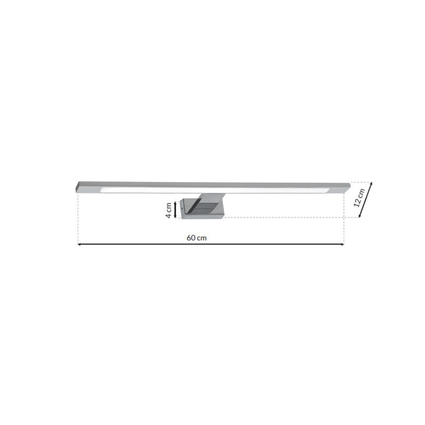 LED Łazienkowe oświetlenie lustra SHINE LED/12W/230V IP44 chrom błyszczący