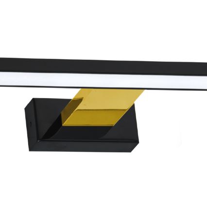 LED Łazienkowe oświetlenie lustra SHINE LED/13,8W/230V IP44 czarny/gold