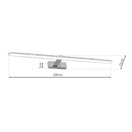 LED Łazienkowe oświetlenie sufitowe SPLASH 1xLED/21W/230V