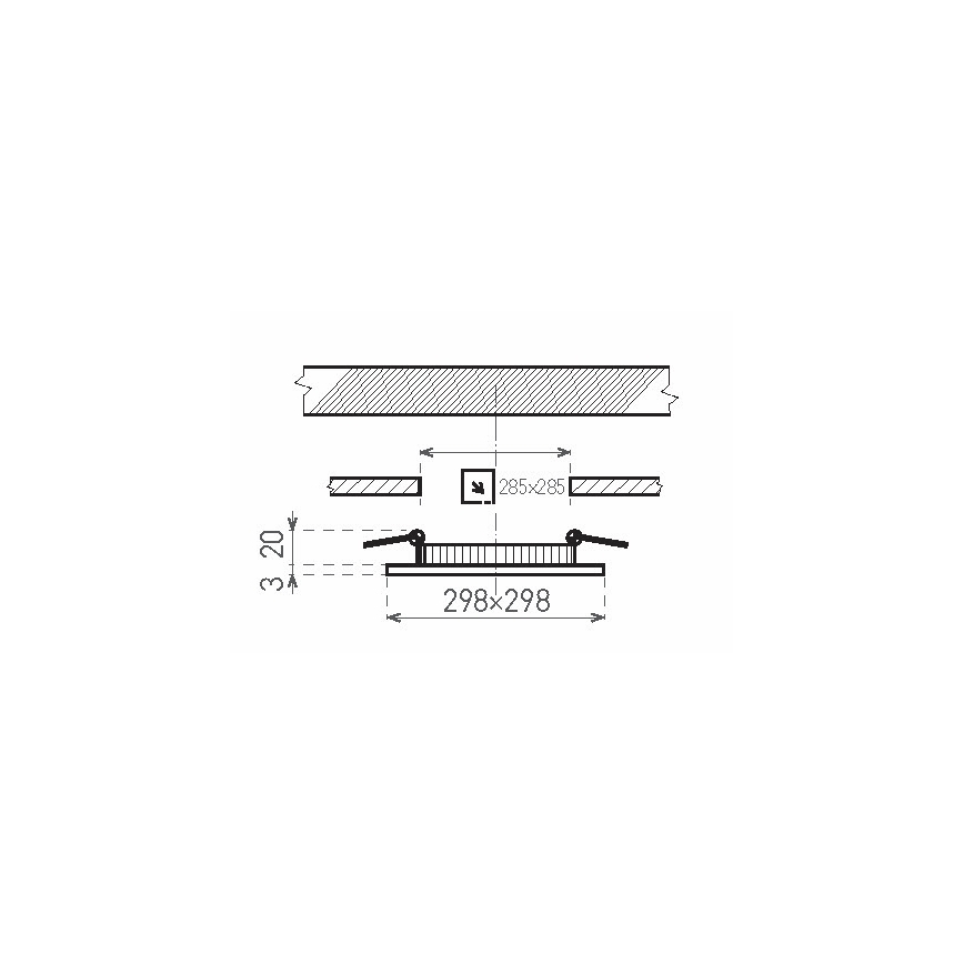 LED Łazienkowe oświetlenie wpuszczane VEGA LED/24W/230V 3800K IP44