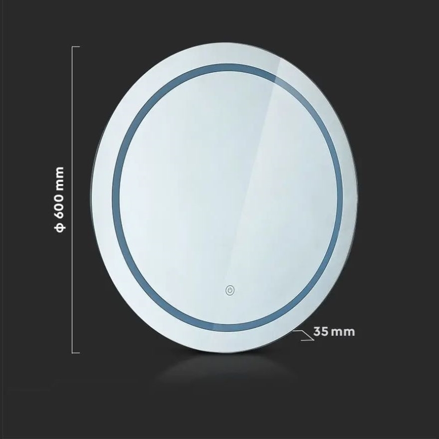 LED Łazienkowe vyhřívané podsvícené lustro LED/25W/230V IP44 3000K/4000K/6400K