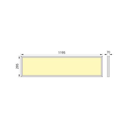 LED Łazienkowy panel natynkowy OREGA N LINX 120 LED/50W/230V IP44 4000K