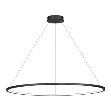 LED Łazienkowy żyrandol na lince SATURNO LED/65W/230V IP44 antracyt