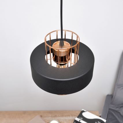 LED LED Żyrandol na lince VOLTA 2xE27/15W/230V czarny/złoty