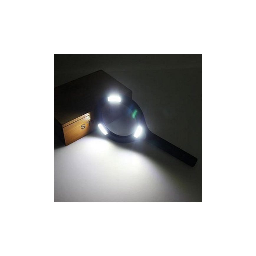 LED Lupa 5×ZOOM z podświeceniem LED/3W/2xAA IP44