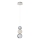 LED Lustr na lanku CREMONA LED/5W/230V 3000K matný chrom