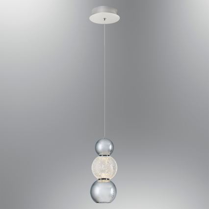 LED Lustr na lanku CREMONA LED/5W/230V 3000K matný chrom
