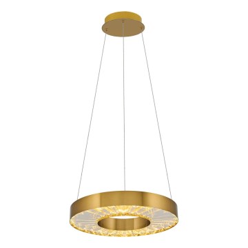LED Lustr na lanku JESI LED/35W/230V 3000K pr. 40 cm brązowa