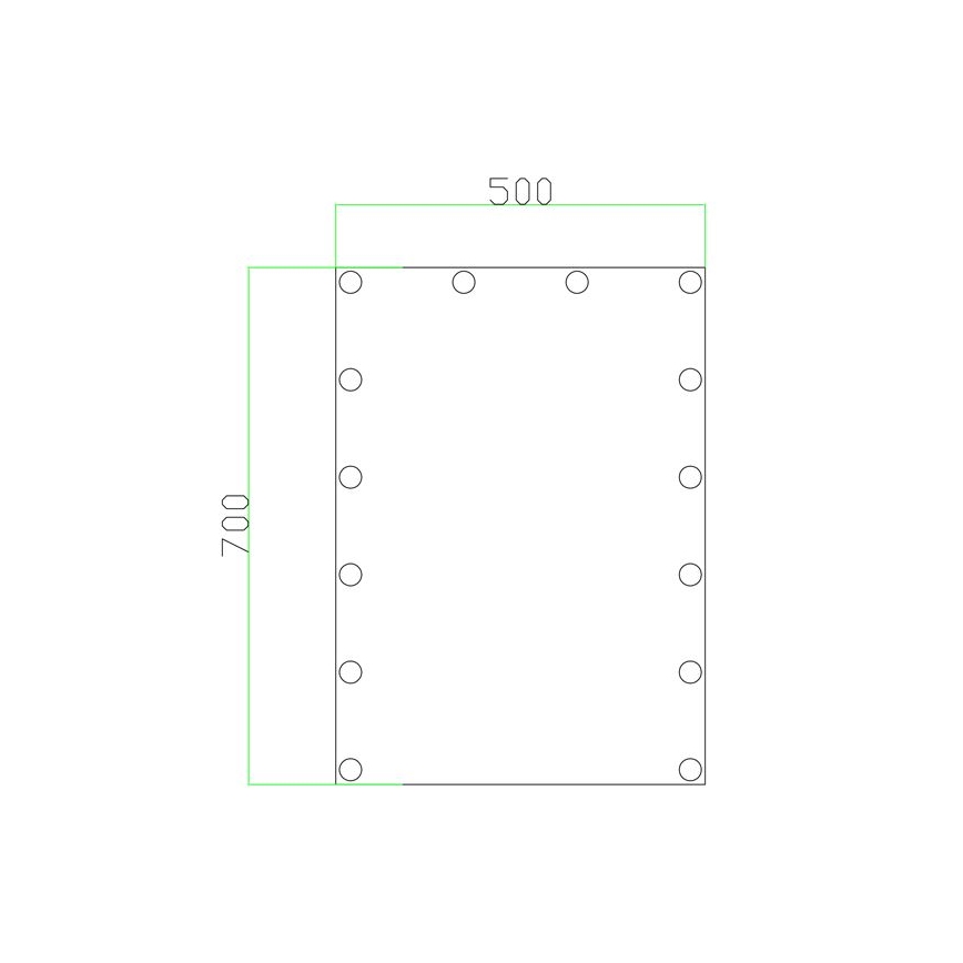 LED Lustro z oświetleniem 14xLED/1W/230V 3000/4000/6000K 70x50 cm IP44