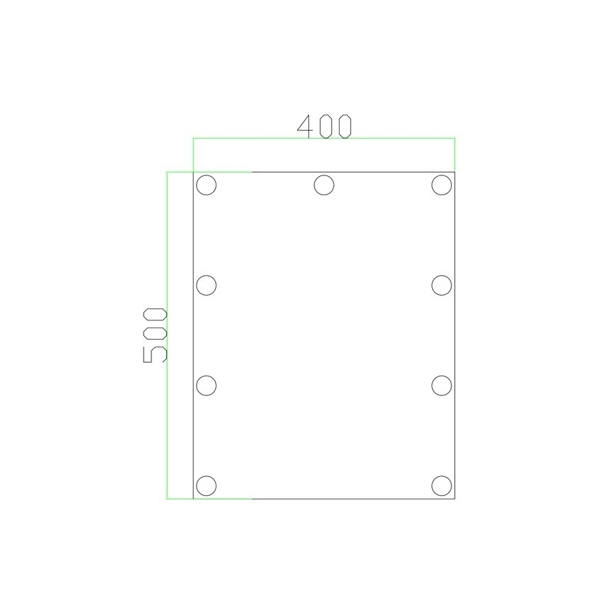 LED Lustro z oświetleniem 9xLED/1W/230V 3000/4000/6000K 50x40 cm IP44
