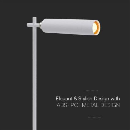 LED Regulowana magnetyczna ładowalna lampa biurkowa 3w1 LED/3W/5V 4000K 1500 mAh biała