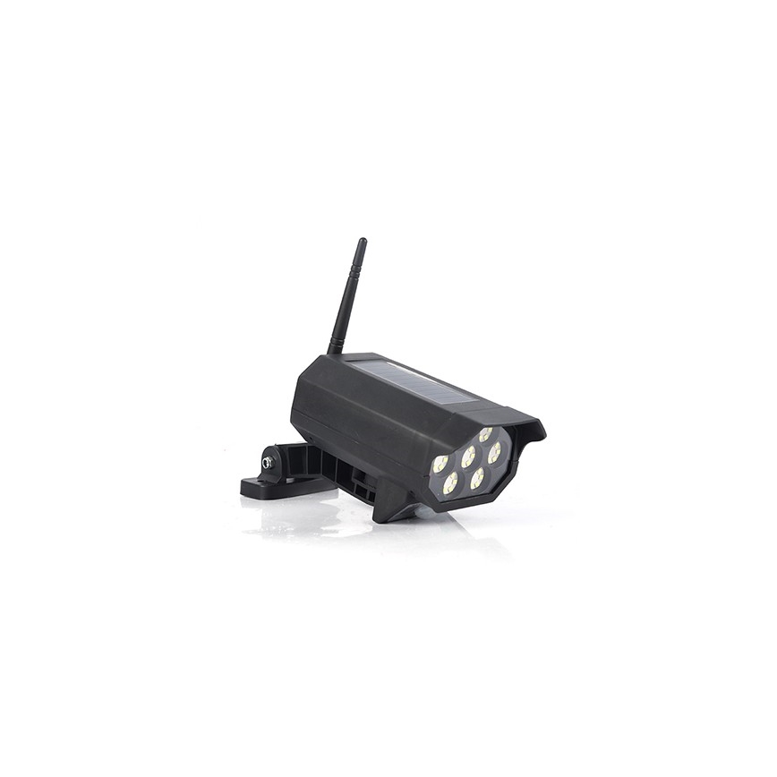 LED Makieta kamery bezpieczeństwa z czujnikiem i z panelem solarnym LED/5W/5,5V IP65 + pilot zdalnego sterowania