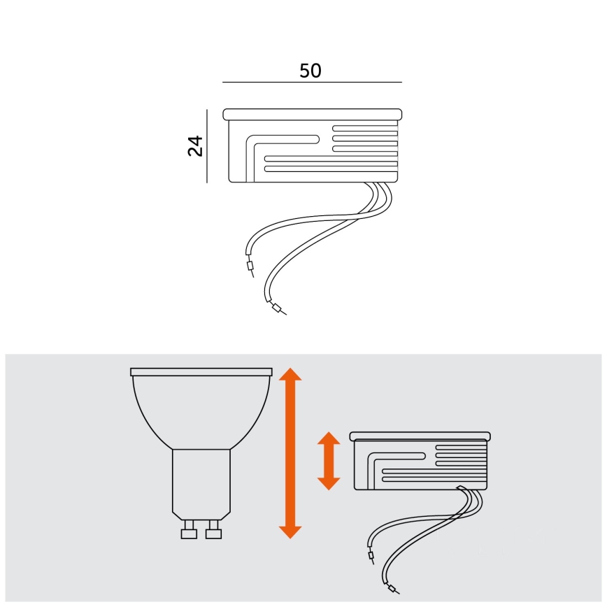 LED Moduł LED/5W/230V 3000K
