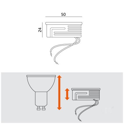 LED Moduł LED/5W/230V 4000K
