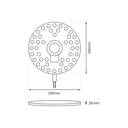 LED Moduł magnetyczny LED/12W/230V śr. 12,5 cm 4000K