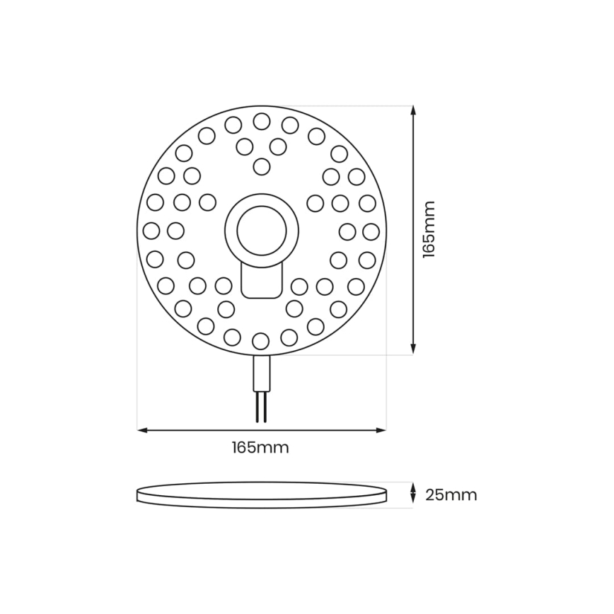 LED Moduł magnetyczny LED/20W/230V śr. 16,5 cm 3000K