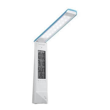 LED Multyfunkcyjna ściemnialna lampa stołowa DAISY LED/1,6W/USB biało-niebieska 600 mA