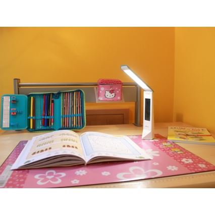 LED Multyfunkcyjna lampa stołowa DAISY LED/1,6W/USB biało-niebieska